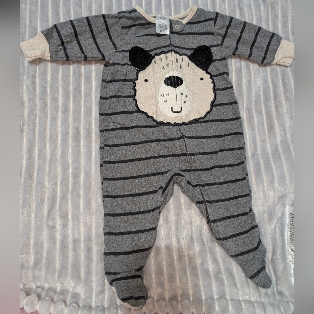 Gerber Striped Bear Baby Onesie